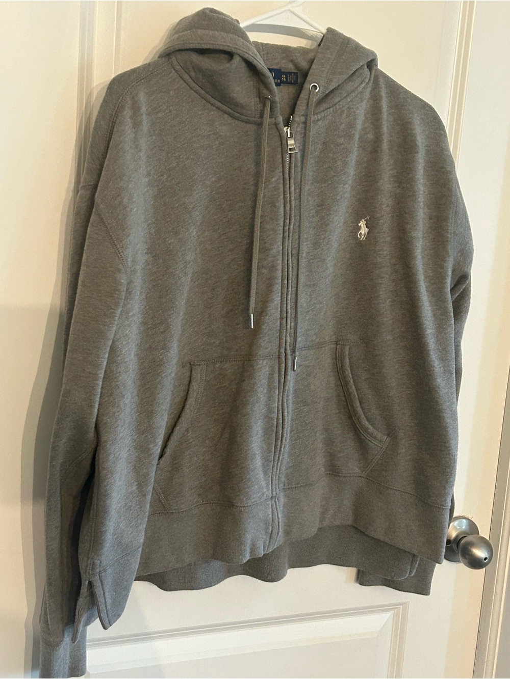 Gray women’s polo Ralph Lauren zipup sweatshirt hoodie